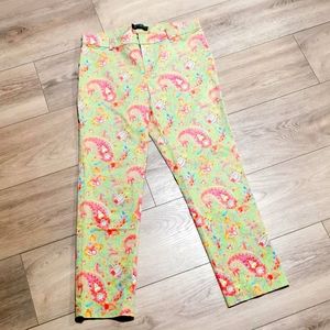 Ralph Lauren Pretty Pastel Paisley Print Pants